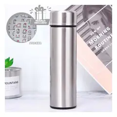 RYBIU IMPORT - Termo Control de Temperatura Plateado Y+Regalo Stickers