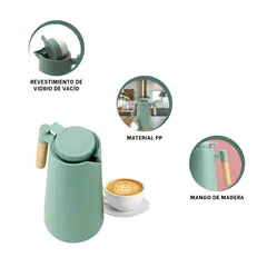 RYBIU IMPORT - Pack4 Recipiente Grande y Profundo con Pico en Verde Agua