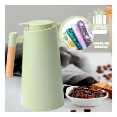RYBIU IMPORT - Jarra Termico con Tapa en Verde Claro Y+Papel de Regalo
