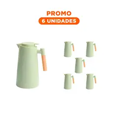 RYBIU IMPORT - Pack6 Recipiente Elegante Portatil en Verde Claro