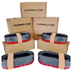 GENERICO - Lip De Parachoque Delantero Samurai Carbon Black