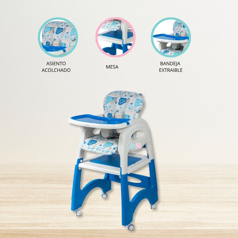 Silla de Comer 3 en 1 «LARA» Blue