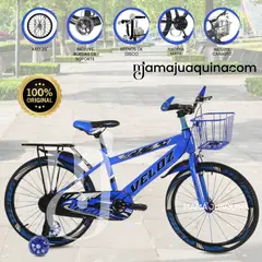 VELOX - Bicicleta Para Niño Aro 20 «SPORT VZ II» con Canasta Blue