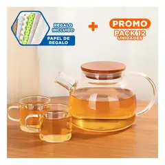 RYBIU IMPORT - Pack12 Recipiente con Boquilla de 1L Y+Papel de Regalo