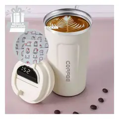 RYBIU IMPORT - Vaso a prueba de Fuga en Blanco Y+Regalo Stickers