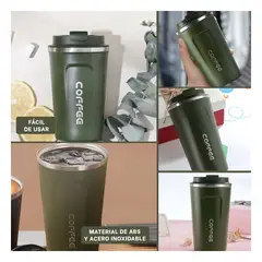 RYBIU IMPORT - Vaso Termo Digital Portatil de 510ml de Verde Petroleo