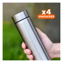 RYBIU IMPORT - Pack4 TomaTodo Digital de Calor Plateado Y+Regalo Stickers