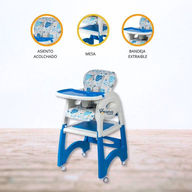 Silla de Comer 3 en 1 «LARA» Blue