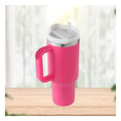 RYBIU IMPORT - Vaso con Base Circular en Fucsia Y+Ligas de Regalo