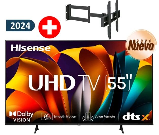 Televisor Led 55 Uhd 4K Smart Tv 55A6N+ RACK GIRATORIO