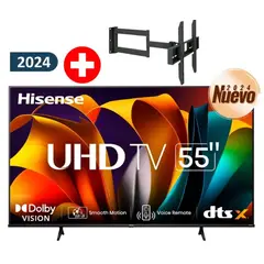HISENSE - Televisor Led 55 Uhd 4K Smart Tv 55A6N+ RACK GIRATORIO
