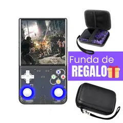 OEM - Consola de Videojuegos Portátil Retro R36 Ultra HD Negro Funda Gratis