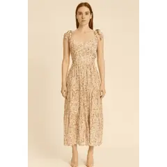 AMA OUTFITTERS - VESTIDO CON COPAS CIELO