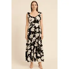 AMA OUTFITTERS - VESTIDO CON COPAS CIELO