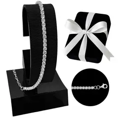 GENERICO - Pulsera Mujer Tenis Circonitas Regalo Mamá Novia Plata 925