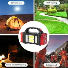 OEM - Gran Linterna Reflector Solar Portatil Multifuncional con 4Faros Potentes