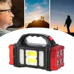 OEM - Gran Linterna Reflector Solar Portatil Multifuncional con 4Faros Potentes