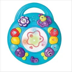 GENERICO - JUGUETE TAMBOR DE MANO CON LUCES Y SONIDO