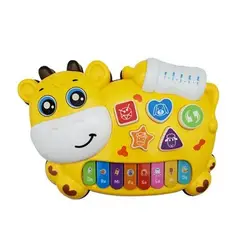 GENERICO - JUGUETE PIANO MUSICAL PARA BEBES VAQUITA FELIZ