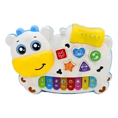 GENERICO - JUGUETE PIANO MUSICAL PARA BEBES VAQUITA FELIZ