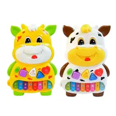 GENERICO - JUGUETE PIANO MUSICAL PARA BEBES VAQUITA