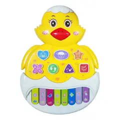 GENERICO - JUGUETE PIANO MUSICAL PARA BEBES POLLITO