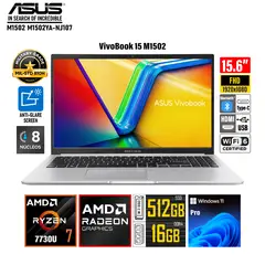 ASUS - Laptop VivoBook 15 (15.6" FHD) con AMD Ryzen 7 y 16 GB RAM/512 GB SSD