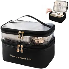 MINARI - Neceser Organizador de Maquillaje Cuero PU Bolso de Viaje NG 94V