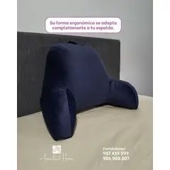 AMADEUS HOME - Cojín Anatómico para Espalda Talla Extra Grande Azul Marino