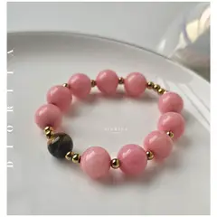 GENERICO - PULSERA DE PIEDRA NATURAL ROSA