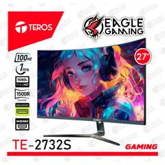 TEROS GAMING - MONITOR 27 CURVO TEROS FULL HD 100HZ 1MS TE-2732S HDMI DP