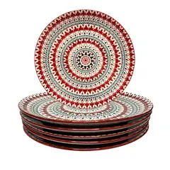 OEM - Plato de segundo Mándala Rubí - 6 unidades
