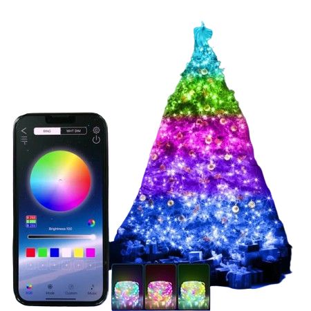 Tira Led inteligente Rgb 10 Metros USB - Bluetooth Programa color