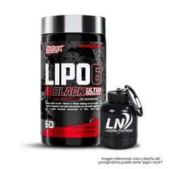 NUTREX RESEARCH - Lipo 6 Black Ultra Concentrate - 60 capsulas + Portaproteina