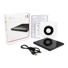 LG - Lectora Grabadora Externa Slim CD - DVD USB