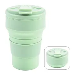 ZIMRAHYG - Vaso Plegable Silicona Frio caliente té café Verde