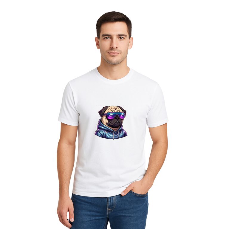 Polo 100% Algodón Estilo Clasico Unisex AquaModa Logo Perro Cool POPC3