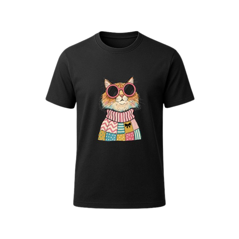 Polo 100% Algodón Estilo Clasico Unisex AquaModa Logo Gatito Cool POGC5