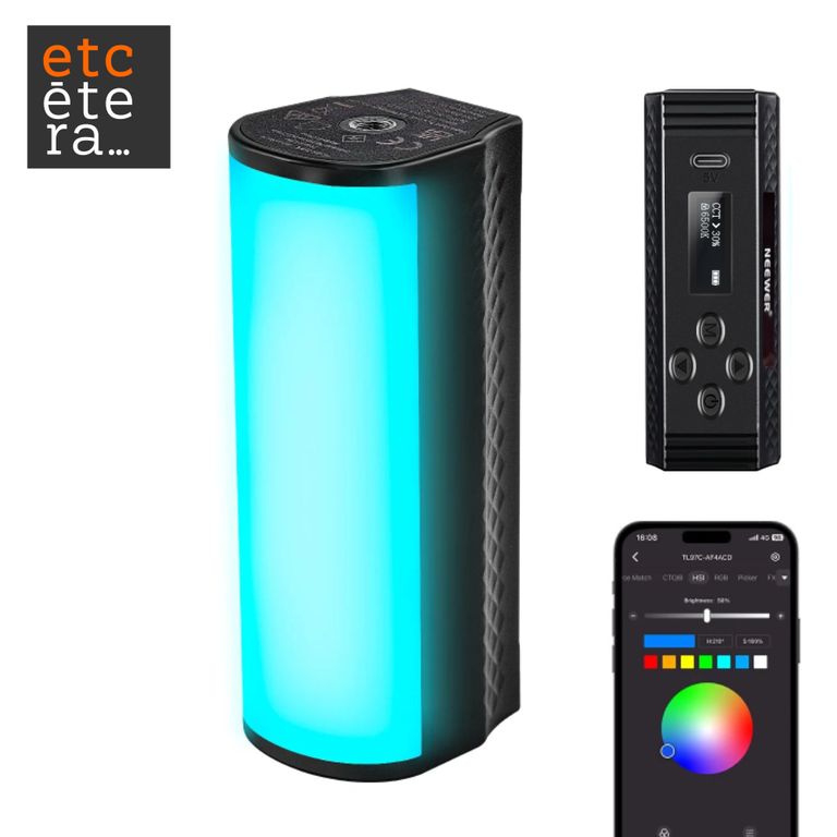 Barra de luz RGBWW profesional portátil TL97C control por app