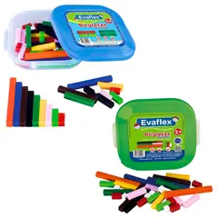 GENERICO - Set de Regletas Numéricas Multibase Tipo Cuisenaire 74 pzs