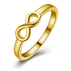GENERICO - Anillo Infinito de Acero Inoxidable para Mujer