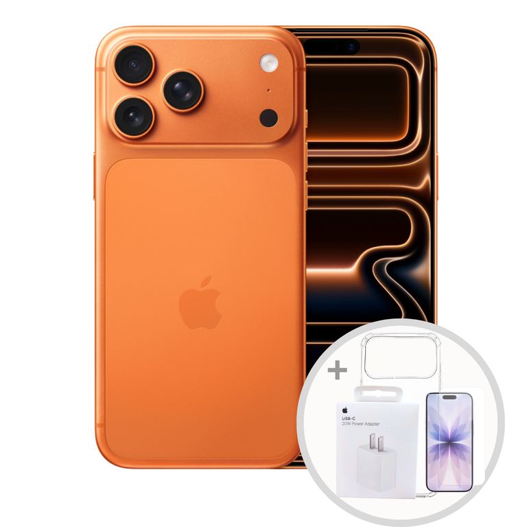 IPHONE 17 PRO MAX 1TB ESIM + 40W to 60W CARGADOR + CASE + MICA - COSMIC ORANGE
