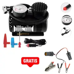 OEM - Compresor Inflador Llanta Autos Motos Bicicletas Pelotas GRATIS Conector 12V