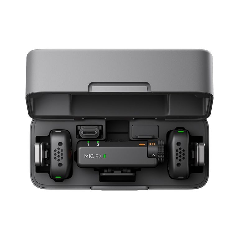 Micrófono Mic Mini (2 TX + 1 RX + Estuche de carga)