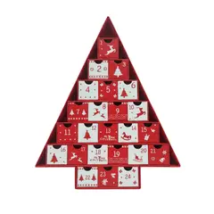 PIA COPELLO STORE - Calendario de Adviento Arbol Navideño - Rojo