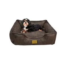 PET MOOD - Cama para Mascotas Antialérgica T-M Color Marrón