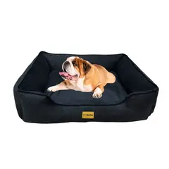 PET MOOD - Cama para Mascotas Antialérgica T-XL Color Negro