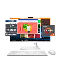LENOVO - All In One IdeaCentre AIO 3 27ALC6 Ryzen 7-7730U 16GB SSD512GB 27″