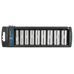 Truper - Dados largos milimetricos cuadro 3/8" mm, 9 unidades
