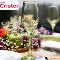 CRISTAR - Copa Brunello Champaña 8 Onz Est.x 4 Piezas-Cristar